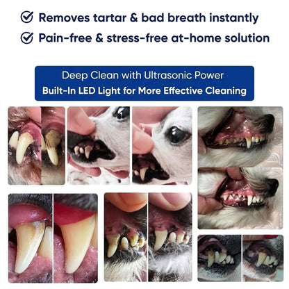 Silent Ultrasonic Plaque & Tartar Remover for Pets